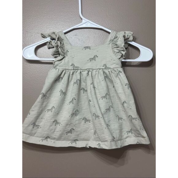 Rylee + Cru Mariposa Zebra Ruffle Dress 6-12 Months Baby Girl - Picture 2 of 9